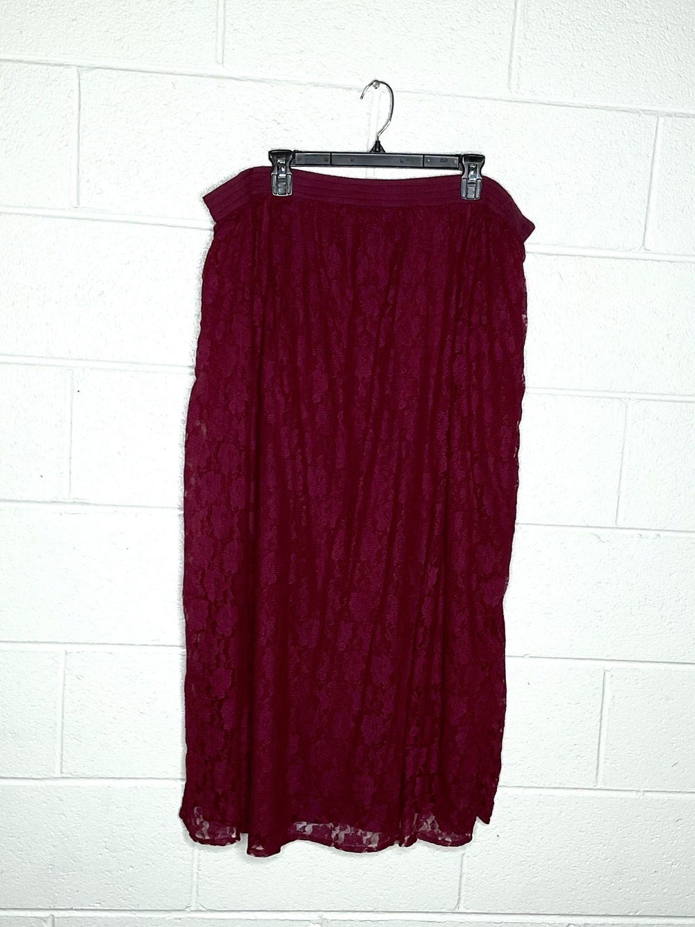 < Vintage Y2K Phool Red Lace Maxi Dress Made In India >